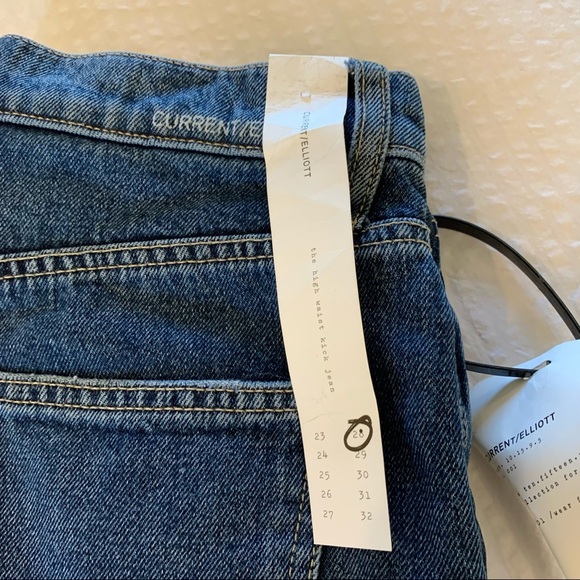 Current Elliott The High Waist Kick Jeans Size 28 NWT - Picture 4 of 14